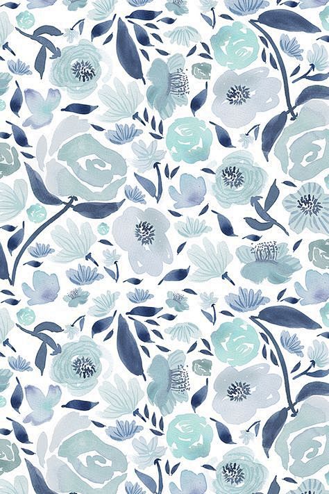 Blue rose watercolou...