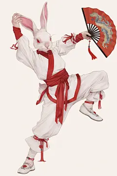 AI数字艺术国潮中国功夫动物插画-众图网