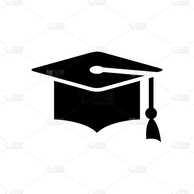 毕业学位帽图标素材-花瓣网