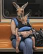 New Surreal Paintings of Wild Animals by Matthew Grabelsky : Recent work by American artist Matthew Grabelsky.

“New York City is sometimes affectionately (or disaffectionately) referred to as a ‘concrete jungle’, but for Los Angeles-based artist Matthew 