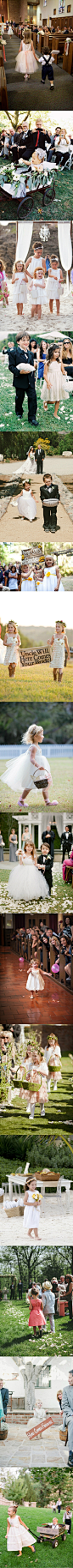 #婚礼布置#那些花童们创意的婚礼出场方式 更多: http://www.lovewith.me/share/detail/all/33382