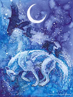 Amanda Klammer 水彩动物手绘作品欣赏 超现实主义 肖像插画 环保 水彩插画 插画 手绘插画 唯美插画 动物插画 