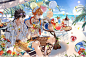 #Tartaglia summer～！ - Qing的插画