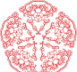 精美的团花纹,图案,纹样,牡丹,传统纹样,传统图案,古代图案