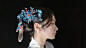 【日暮海棠】仿故宫点翠缠花 蚕丝线 淡水珍珠 华丽 保色金簪子-淘宝网