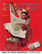 1940年,Norman Rockwell为《Saturday Evening Post》杂志创作的封面