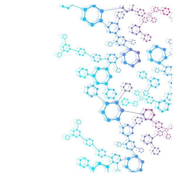 彩色分子结构背景