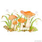 蘑菇·蘑菇 ​#插画#
作者@亚米那达 ​​​​