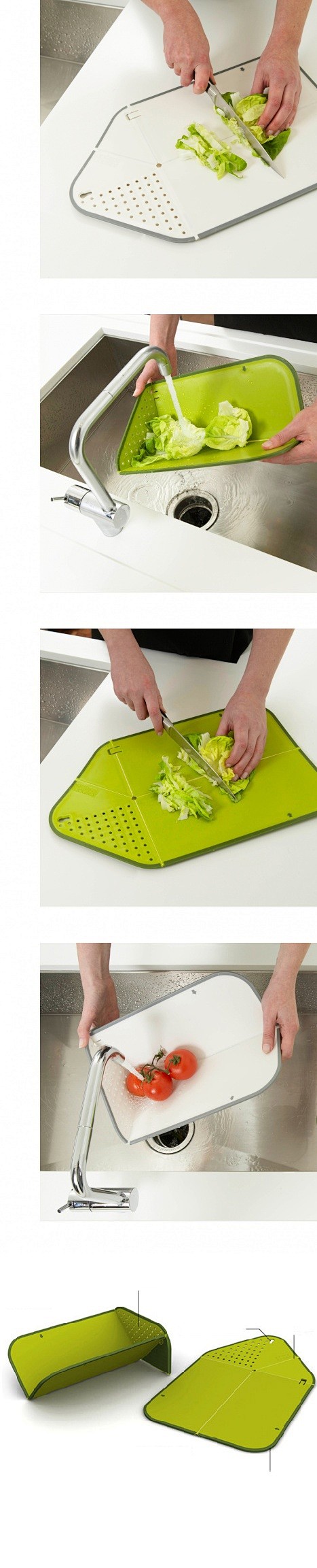 可以折叠的切菜板，还有过滤功能。