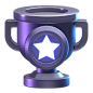 Star Trophy 3D Illustration