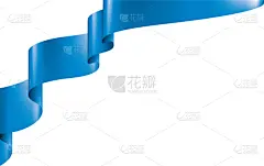 缎带,蓝色,白色背景,纺织品,风,模板,波浪,疤,三维图形