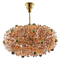 Glamorous Gilt Brass Blowball Sputnik Chandelier by Emil Stejnar | 1stdibs.com