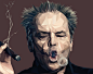 Jack Nicholson - Low Poly : Jack Nicholson smoking.2520 polygons.