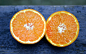 夏季清凉水果切开的橙子小清新高清桌面壁纸(一)