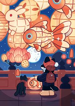 y了个Y~采集到好看的插画啊