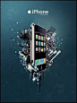 iphone苹果手机炫彩广告设计(3)_广告设计_作品欣赏_三联#采集大赛#