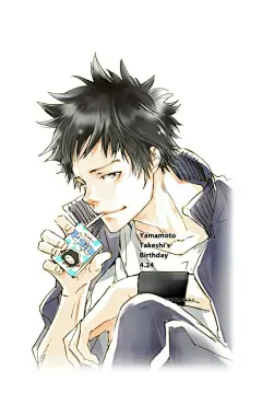 《家庭教师》漫画作者天野明老师为#山本武#画的生日（4月24日）壁纸。