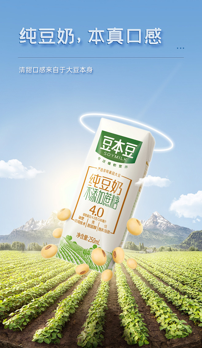 豆本豆纯豆奶250ML*12盒纯黑豆奶不...
