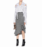 Wool skirt : Black and white wool skirt
