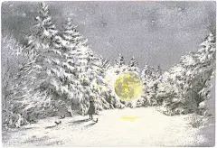 Chiaki Okada作品，好爱这只温柔的白熊。 ​

#手帐素材插画手绘##艺术范# ​​​​