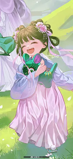 #古风插画壁纸#
- 可爱。图透勿用～(画师:槿木)
来源:@槿木-_- /微博