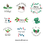 Free vector collection of watercolor christmas stickers