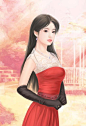 【3D-插画-工笔画素材篇】现代美女手绘 2 - 浪漫人生 - .