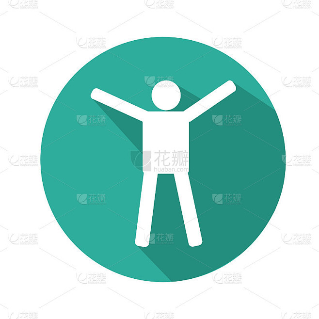 Man图标矢量插图