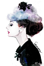 #时尚# #插画#--她迷人优雅，她美丽善良，她是在人间的天使--永恒经典 Classic fashion icon #Audrey Hepburn# #奥黛丽·赫本#