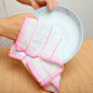 洗碗布不沾油厨房专用加厚吸水去油纯棉棉纱抹布去污擦桌家用批发-淘宝网