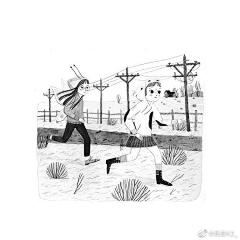 哼哈哈哈哈-采集到插画-线稿