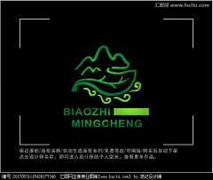 HONG·品牌设计采集到山峰LOGO标志(标志订做微信459612406)