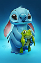 Stitch and frog on Behance