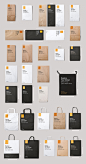 模拟的咖啡品牌和包装设计//Mockup Zone 设计圈 展示 设计时代网-Powered by thinkdo3