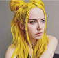 hair, yellow, and color image