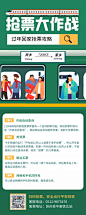 插画卡通春运抢票攻略长图海报