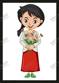 手绘卡通女孩 【酷图网】手绘卡通女孩,手绘女孩,卡通女孩,卡通动画女孩,动画女孩
