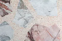 大理石花纹纹理。水磨石地坪磨光石纹背景、色彩