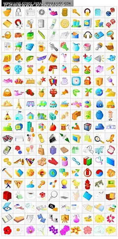 工作生活礼物小花立体图形图标AI|背景画|公共标志|公共图标|矢量素材|矢量图形|手绘画|手绘图形|水彩画|图标|图形|图形图案|图形图标|线描画
