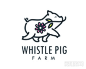 Whistle Pig Farm口哨养猪logo设计欣赏