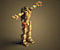 推上magicfunstore用magicavoxel制作并渲染的体素模型，这里只是一小部分……