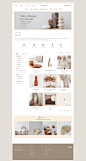 Home and decor store concept website and app