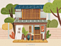 手绘插画投稿:@SanQian_三千 | 日本建筑系列合集 ​​​​