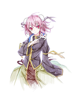 张观政插画采集到《色铅笔画动漫100例美少女篇》日系漫画