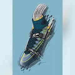 球鞋 插画 耐克 阿迪达第 匡威