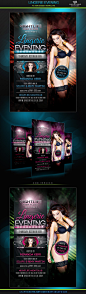 Lingerie Evening Flyer Template by hueyangdesigns on deviantART
