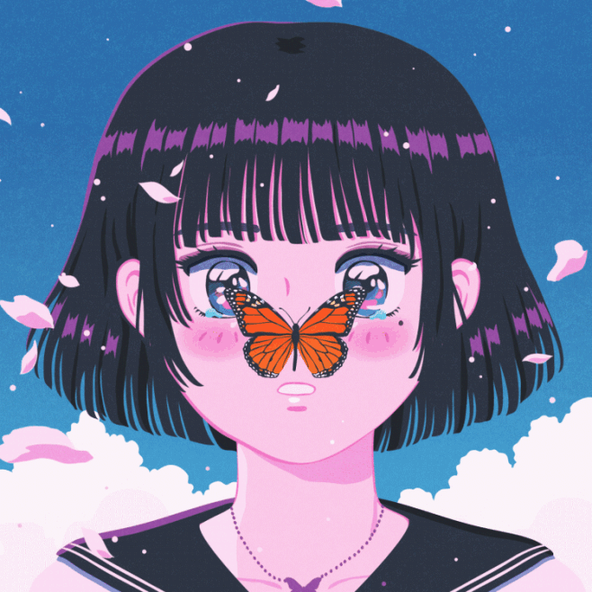 1980s 80s butterfly ...