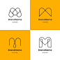 m 字母logo标志矢量图素材