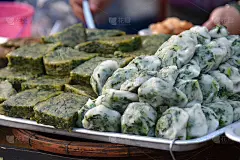 韭菜米粉炒糕