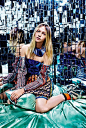 Supermodel Sasha Pivovarova teams up with fashion photographer Mario Sorrenti for A Stylish Excess story coming from the pages of Vogue Italia‘s February 2015 edition. In charge of styling was Robbie Spencer with hair by Recine, makeup by Aaron De Mey and